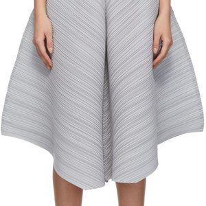 PLEATS PLEASE ISSEY MIYAKE Rare! Light Grey Wrapping Trousers Sz JP 3 Like New